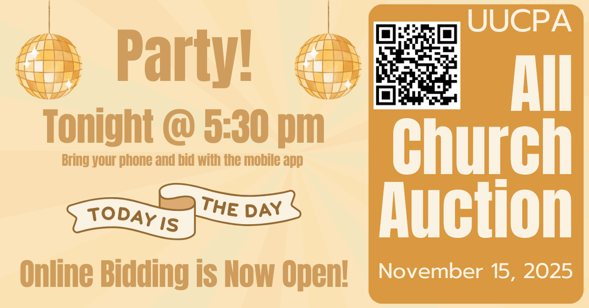 UUCPA Auction Party 2025 Tonight