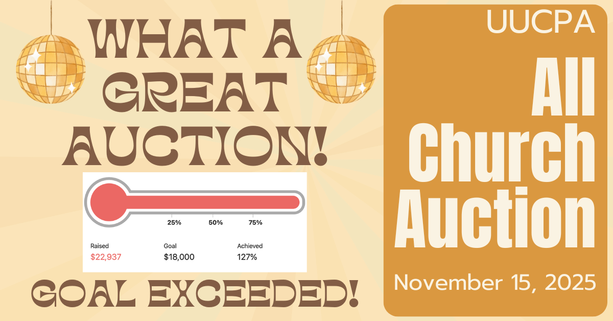 UUCPA Auction Party 2025 Yay