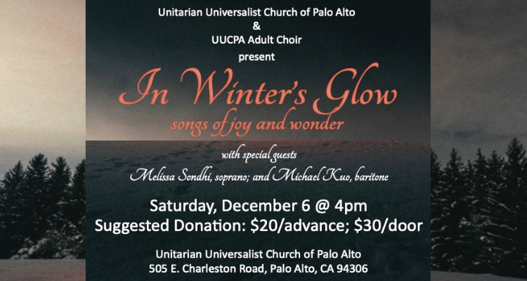 SAVE THE DATE: UUCPA Choir Concert Saturday, Dec 6, 4PM!