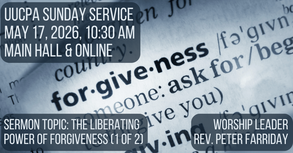 The Liberating Power of Forgiveness (Part 1 of 2) – Unitarian ...