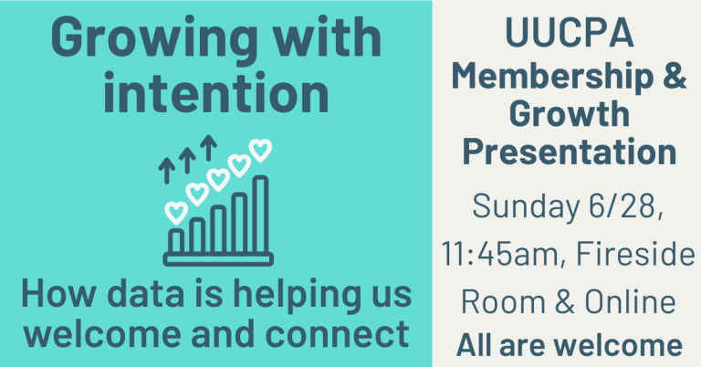 Hybrid Meeting - June 28 @ 11:45 - Growing with intention: how data is helping us welcome and connect
