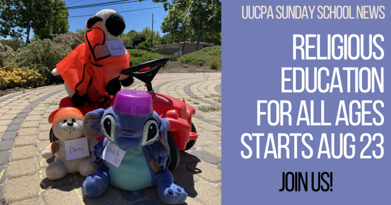 UUCPA Religious Education Starts August 23